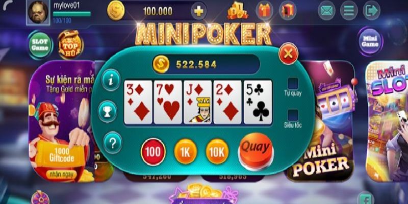 Nắm vững luật chơi Mini Poker tại Top88